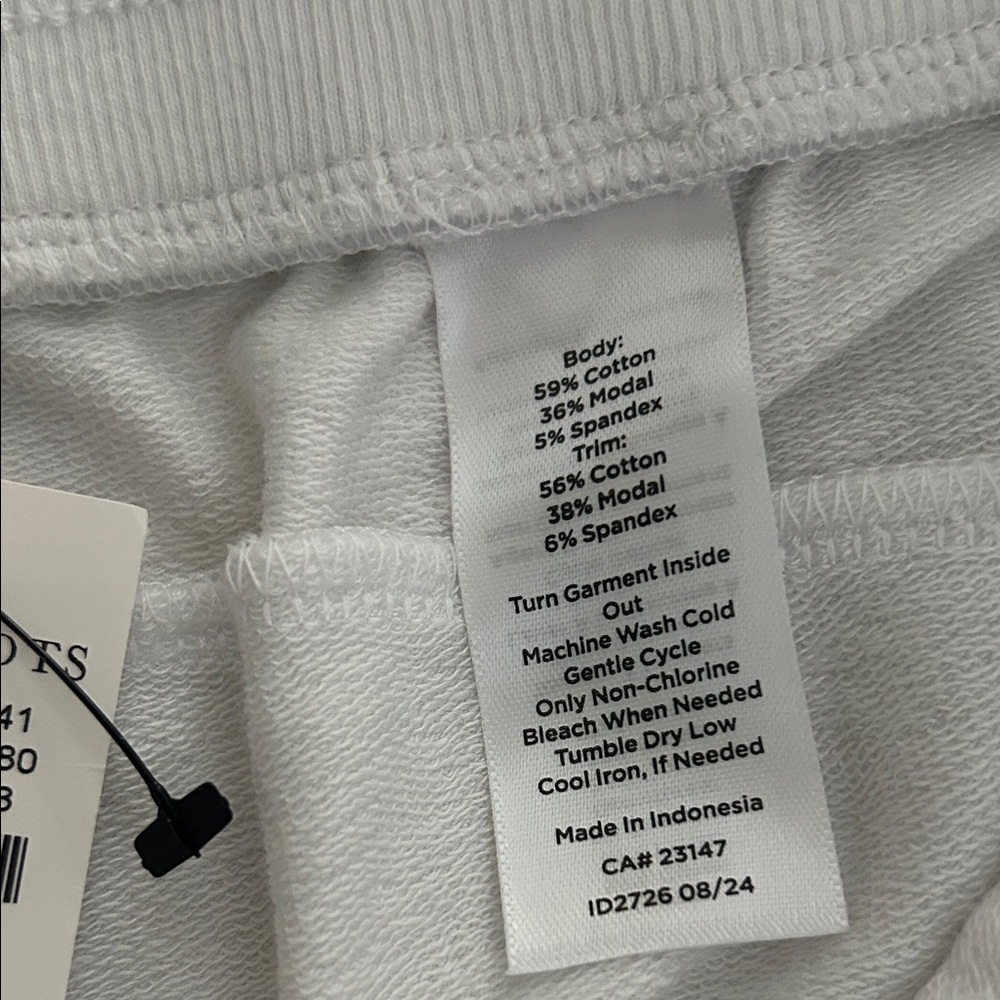 Talbots White Jogger Capri Pants/NWT - Picture 6 of 7